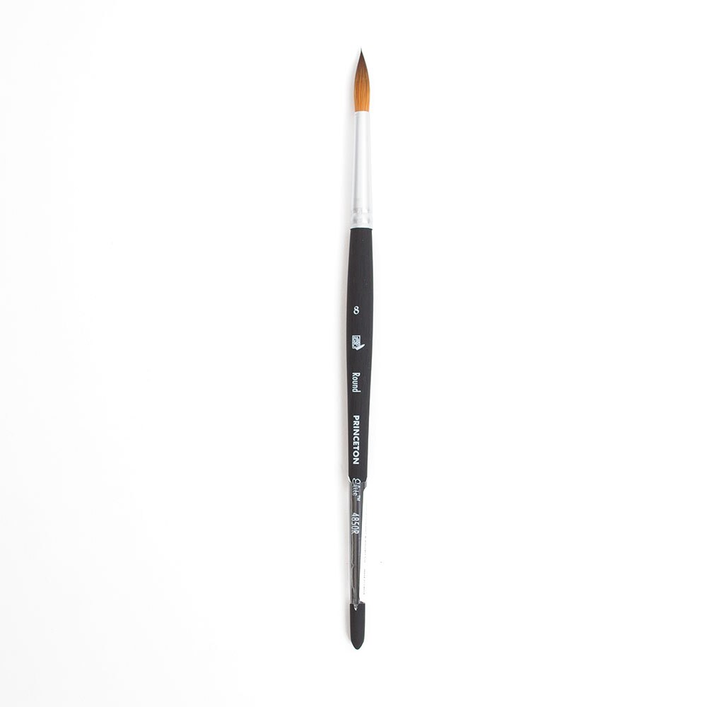 Princeton, Elite, Synthetic, Kolinsky Sable, Watercolor, Brush, Round, 8